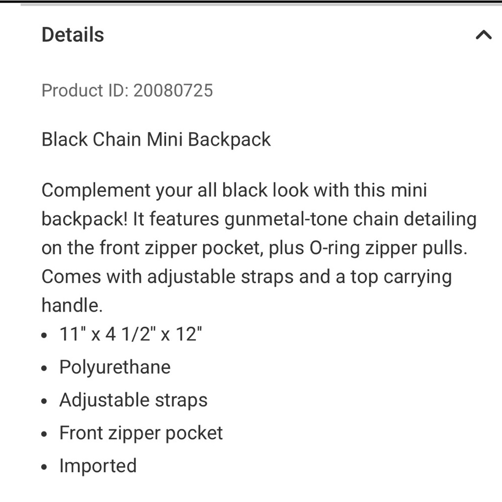 Mini Backpack - Picture 3 of 4